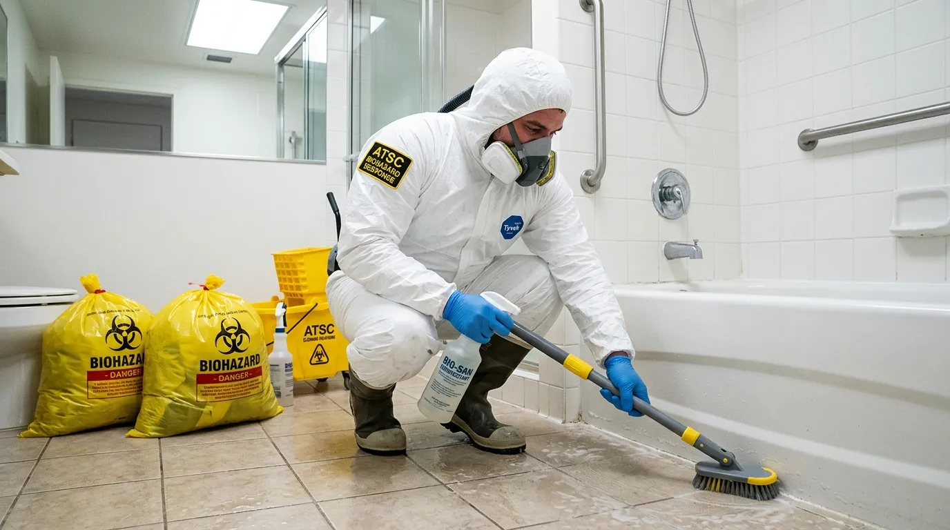 Decontamination equipment deployed for Blood Cleanup in Johns Creek